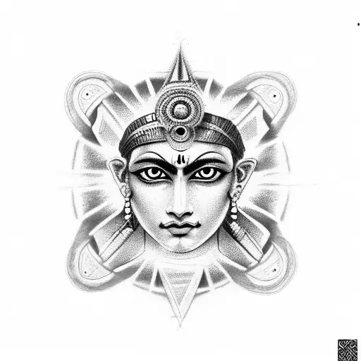 One Eye Hindu God Astral Triangle