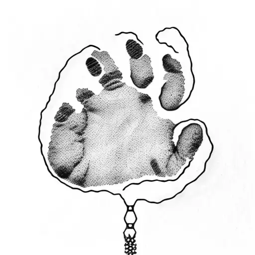 Grateful Dead Lyrics Written In A Dog Paw Print