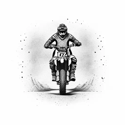 Dirt Bike Playing Cards Clock