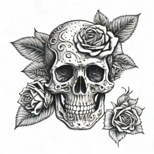 Skull Roses