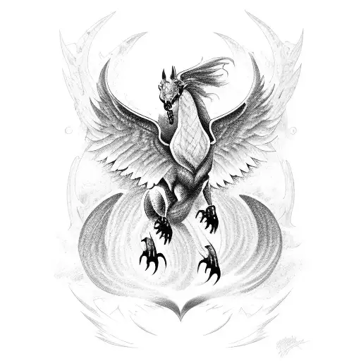 Black Pegasus In A Storm