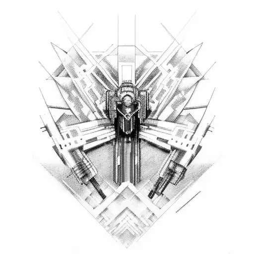 Red And Black Mech Fighting Robert Smith From The Uk Band The Cure