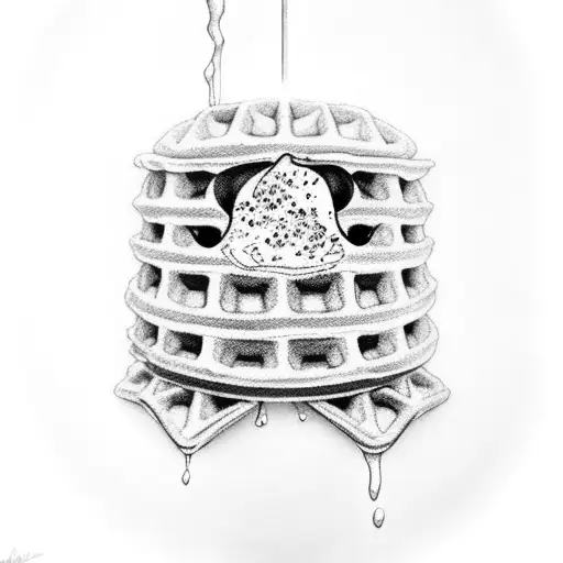 Eggo Waffle Modern In Black