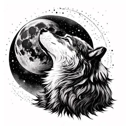 Wolf Howling At The Moon