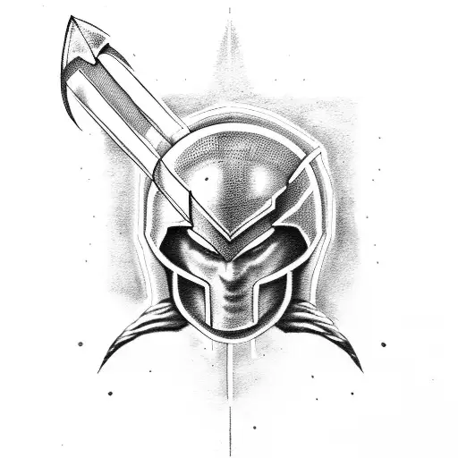 Spartan With Lightening Bolt