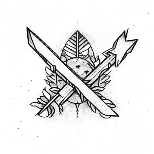 Broken Arrows With Olive Branches