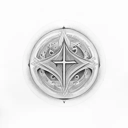 Praying Symbol With The Word Believe Down Spine