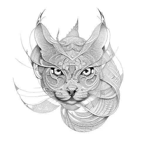 Tattoo Of Intricate Line Work