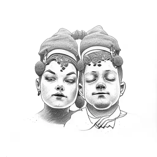 Mom And Dad Facing Different Directions Holding Hands With A Child