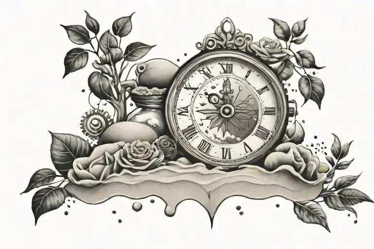 Life Of Sand Clock Inside