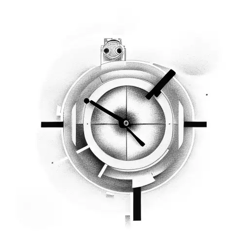 Merge A Movie Camera With A Clock And Depict It Floating In Space