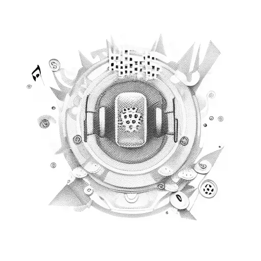 Music Screen With Buttons