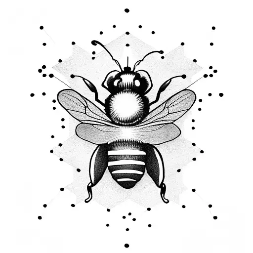 Semi Colon Bee With Serotonin