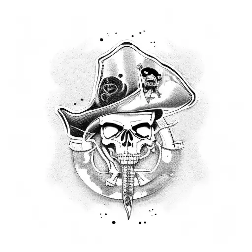 Pirate And Cowboy Scelleton