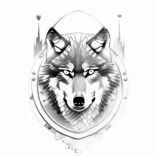 Wolf In Shield