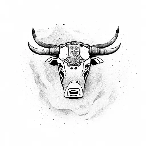 Bull Playing Drums In A Rock Band