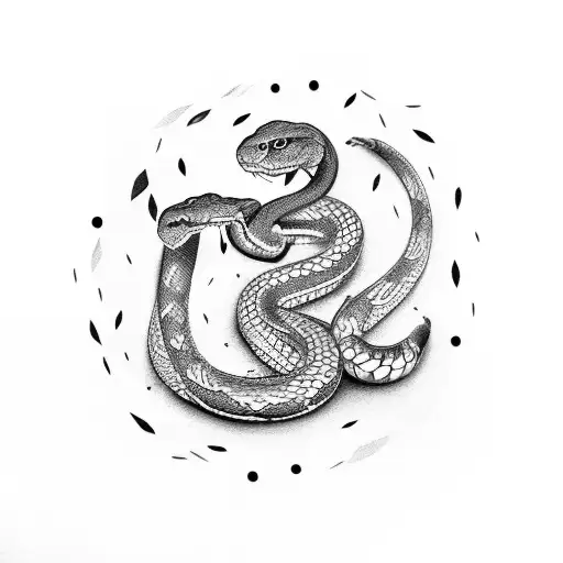 Letter E With Snake