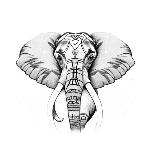 Elephant With Gingko Biloba Ears