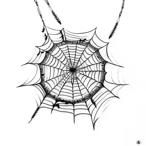 Spider Climbing Spider Web String