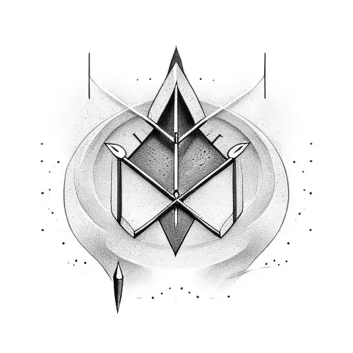 Arrow On Middle Of Chest