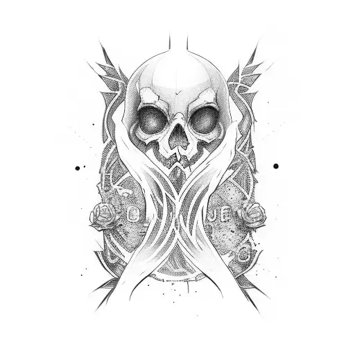 Hourglass Whit Dark Style