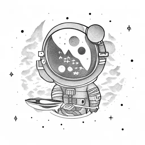 A Lonely Astronaut By The Campfire From The Game Outer Wilds