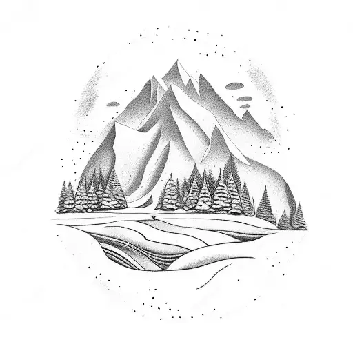 A Dj Mixing Music With A Snowy Mountain Backdrop