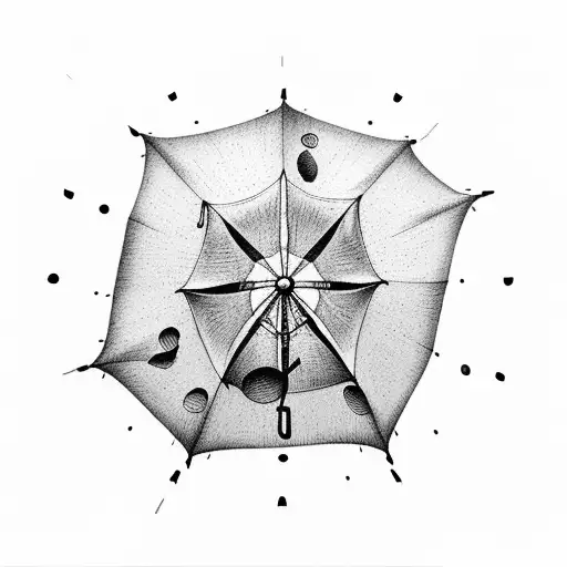 Rainbow Umbrella And Semicolon