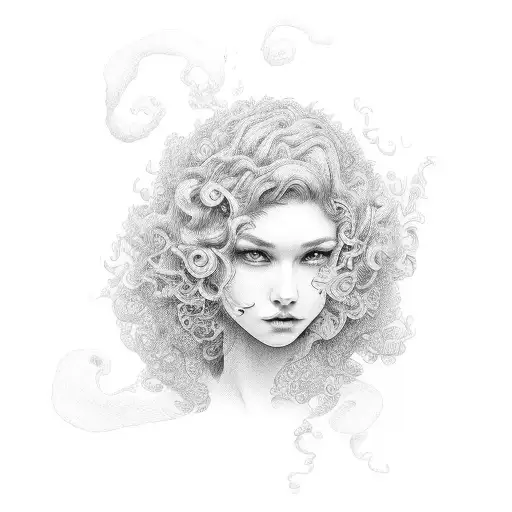 Curly Hair Mom Wiht Son