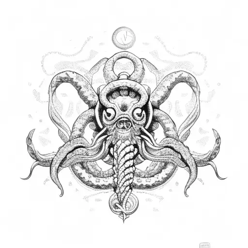 Kraken With Compass As A Brain