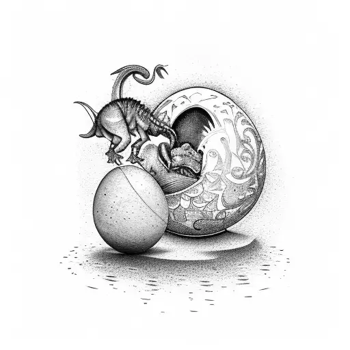 Baby Dinosaur Hatching Out Ifca Dinosaur Egg