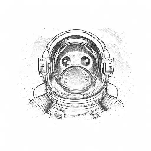 Astronaut Sitting On The Edge Of A Guitar In Space