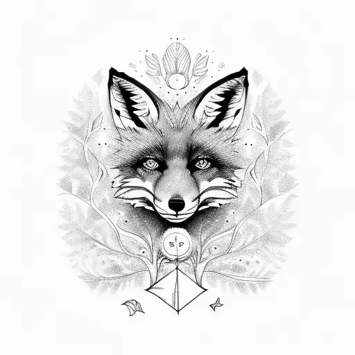 Fox Under Tree Of Life