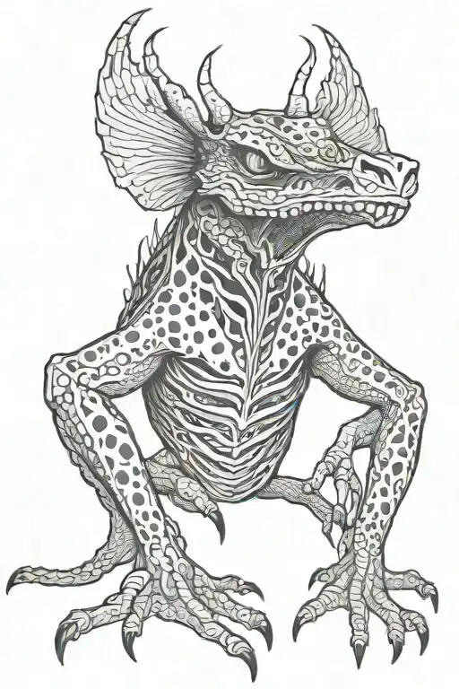 An Scary Animal With Long Arms Wide Open