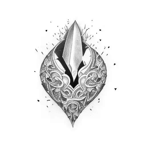 Broken Heart With Blade