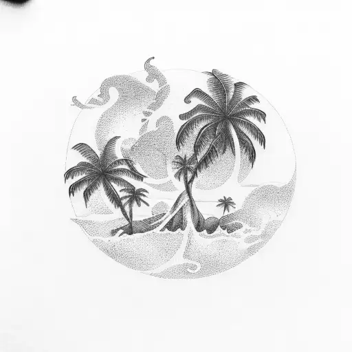 Palm Tree Sea Son Goku