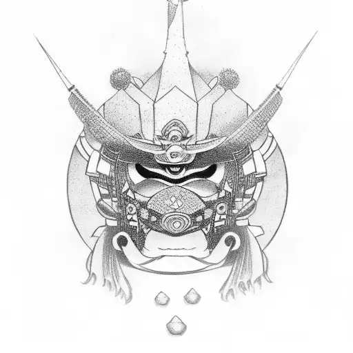 Samurai Con Arbol De Cerezo