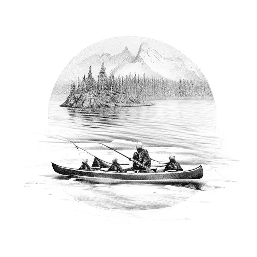 Northern Canada Nature - Canoes And Fishing