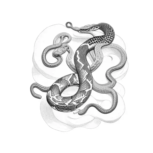 The Number 24 With A Snake Going Through