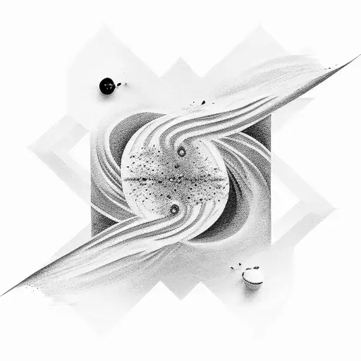 Sand Flows From An Hourglass Into A Black Hole