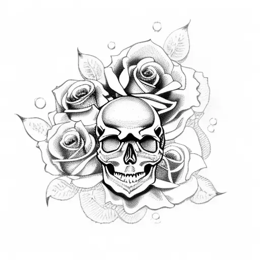 Skull And Roses