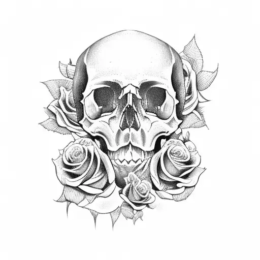 Skull And Roses