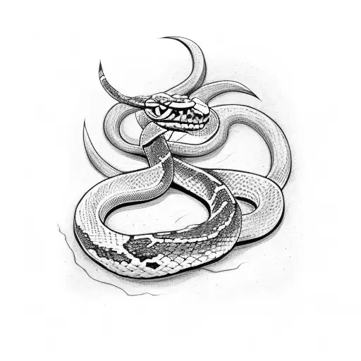 Snake Fighting With Demon