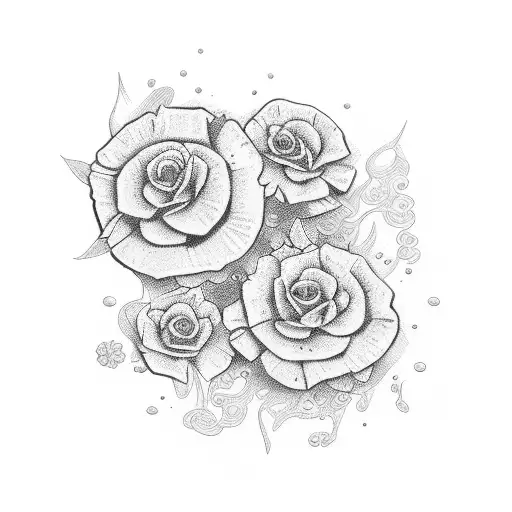 Numbers 999 With Floral Incorporated Into Design