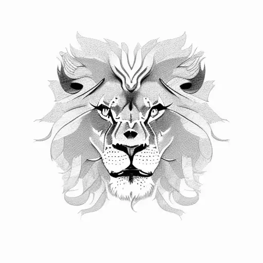 Three Angry Lion Cubs