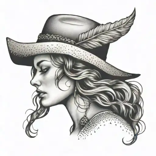 Woman Face Western