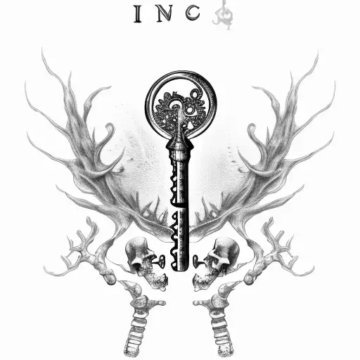 Skeleton Key With Forrest And Ocean