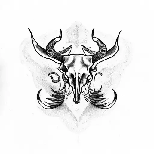 Horned Animal Skull