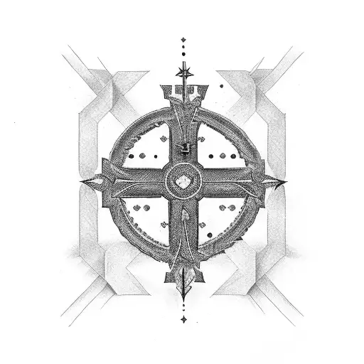 Christian Cross With Words