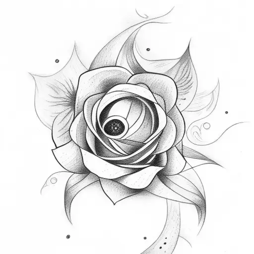 Flower Tattoo With The Word Agapi Mou